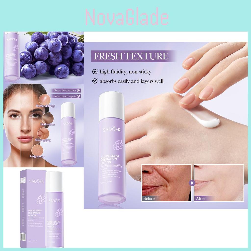 Sadoer Grape Seed Antioxidant Moisturizing Lotion 100ml For Deep Hydration And Nourishment