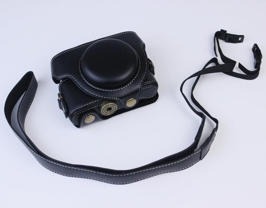 Washodo Synthetic Leather Case for Sony RX100II Digital Camera NEW 2 Colors DSC-RX100, "510-0026-0" (Black)