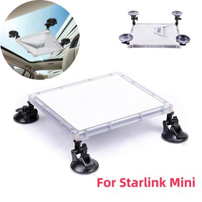 For Starlink Mini Car Suction Cup Bracket Protective Case Roof and Sunroof Mount Strong Suction Mounting Kit for RV Car Boat