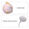 Cute LED Desk Lamp for Student 360 Degree Adjustment USB Charging Soft Light Table Lamp Night Lamp for Home Dorm