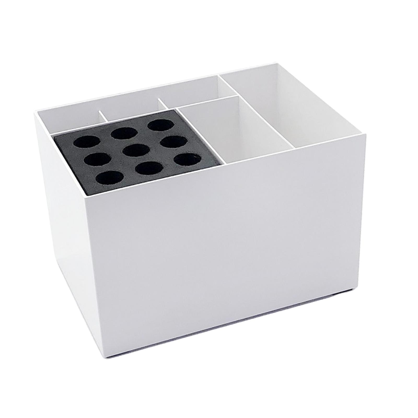 

Органайзер для инструментов для укладки волос со съемными расческами и держателем для ножниц белый