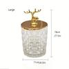 1pc Glass Airtight Storage Jar With Jar Transparent Crystal Glass Candy Jar Multipurpose Reusable Jar For Tea Nuts And Coffee Beans Food Preservation