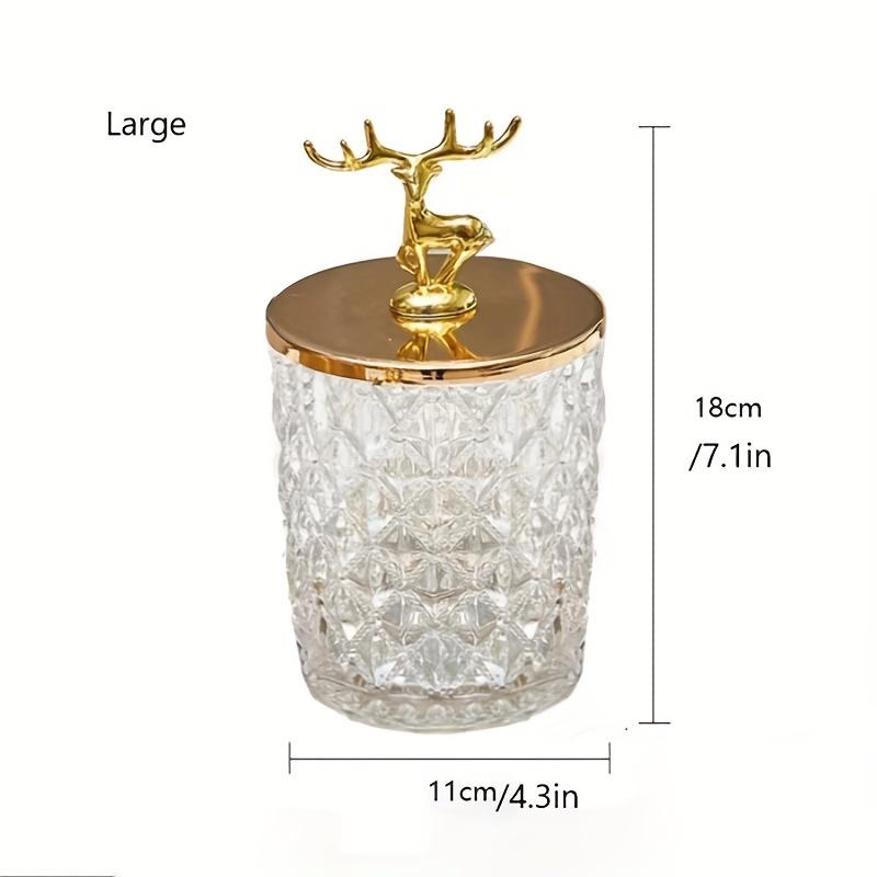 1pc Glass Airtight Storage Jar With Jar Transparent Crystal Glass Candy Jar Multipurpose Reusable Jar For Tea Nuts And Coffee Beans Food Preservation