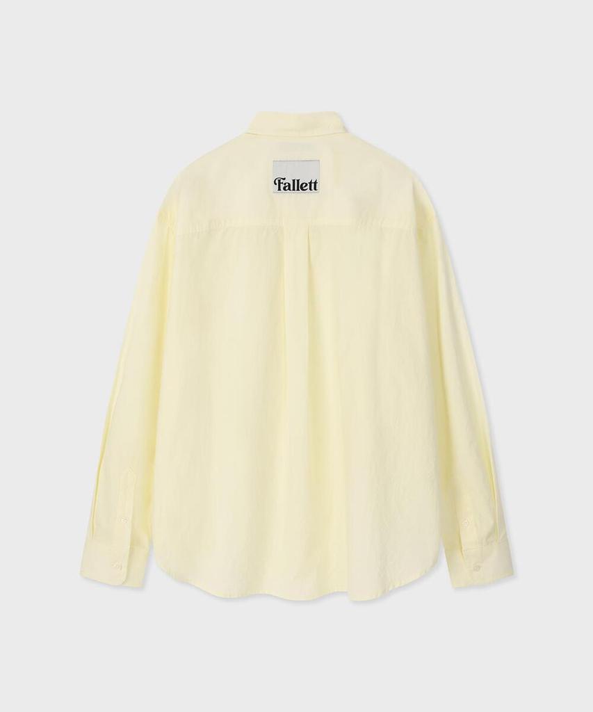FALLETT Out-Label Point Shirt Light Yellow
