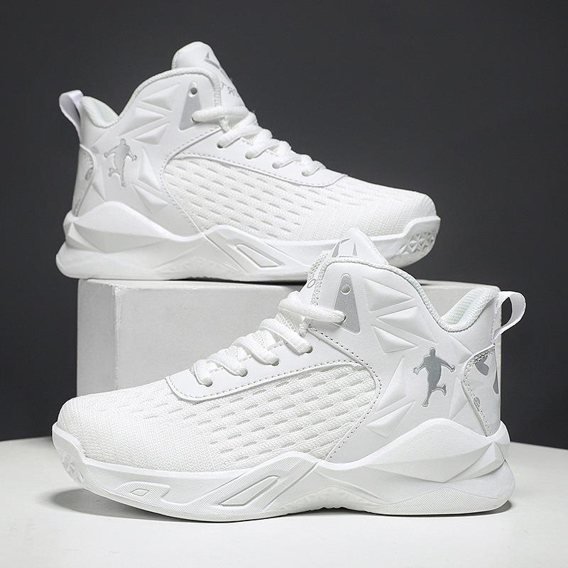 Jungen rutschfeste atmungsaktive Netz-Basketball- & Trainingsschuhe