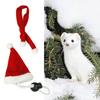 1 Set Reptile Hats with Scarf Holiday Dress Up Soft Christmas Lizard Santa Hat for Amphibians