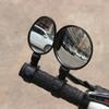 Bicycle Rearview Mirror Wide Angle Convex Mirror Bicycle Reflector Mountain Bike Rearview Mirror Silicone Handle Rearview Mirror