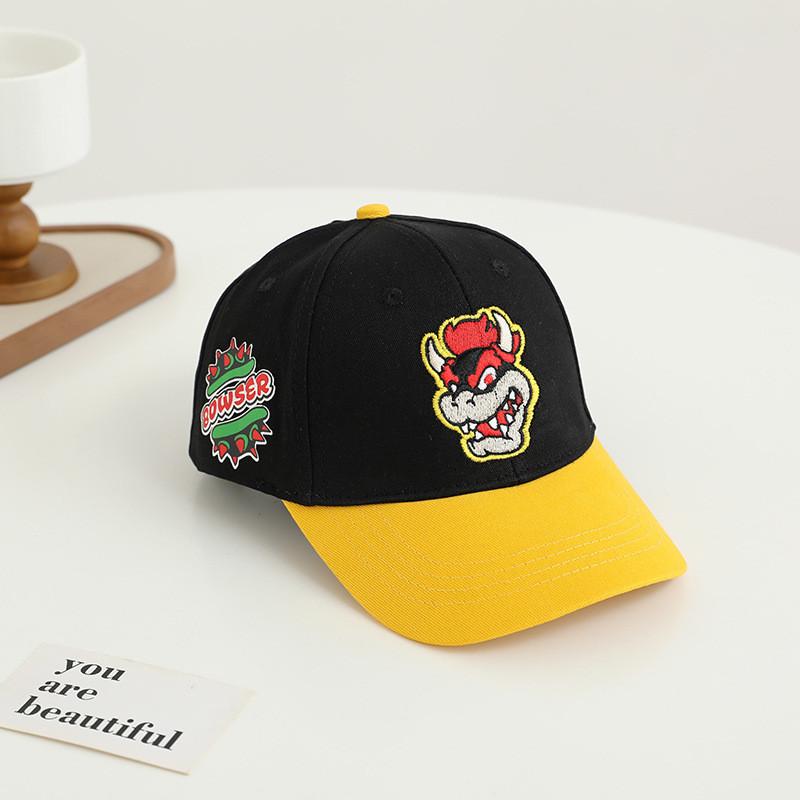 Super Mario Bros Cartoon Baseball Cap With Sun Protection And Breathable Cotton For Kids Summer Wear