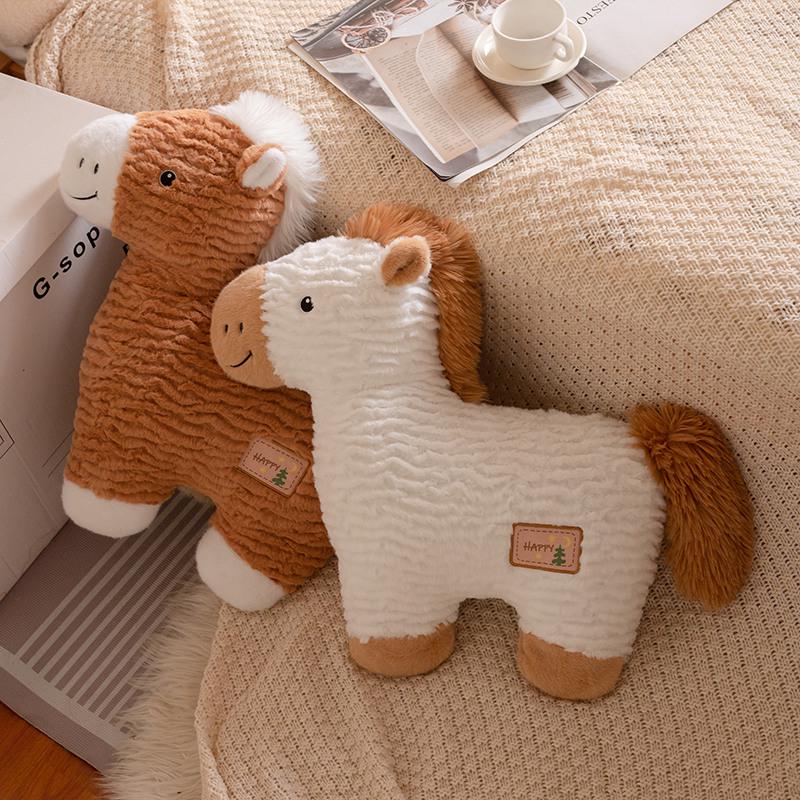 Nordic Style Plush Horse Doll - Cute Home Decor & Hugging Pillow, Perfect Birthday Gift for Women