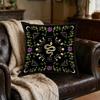 1Pc Bohemian Cushion Cover Black Snake Moon Floral Print Pillowcase For Sofa Bed Decorative Throw Pillow Case Home Decoration So