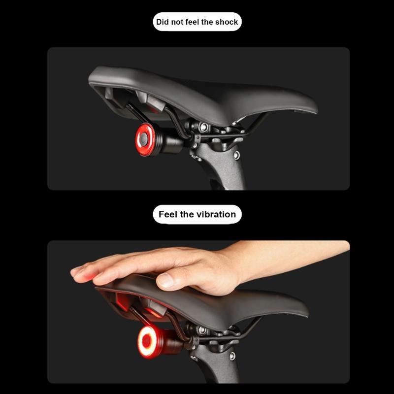 Cycling Safety Taillight with 5 Lighting Modes Watertight Rear Light Rechargeable Safety Warning LED Bicycles Tail Light