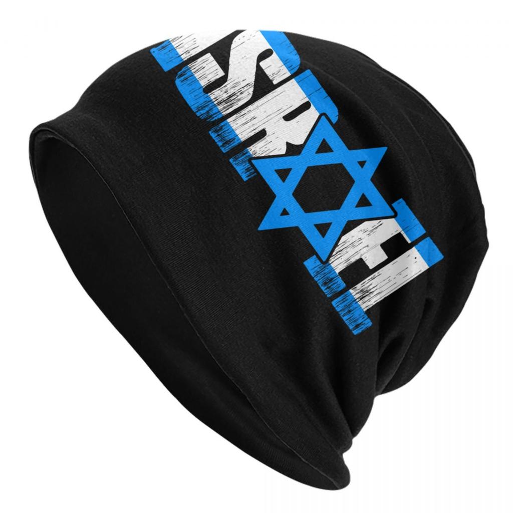 Cappello a Cuffia Personalizzato Stella di David Bandiera di Israele Cappelli a Maglia Unisex Donna Moda Unisex Adulto Orgoglio Israeliano Berretti Invernali Caldi Cappello