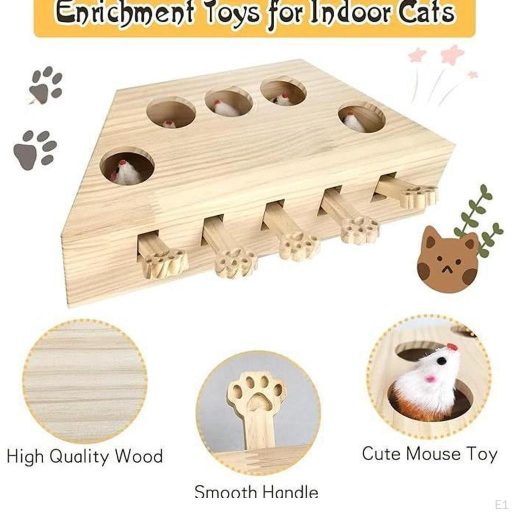 Whack A Cat Toy Puzzle Game Accessories Plaything Indoor Exercise Versatile Fun Engaging Home