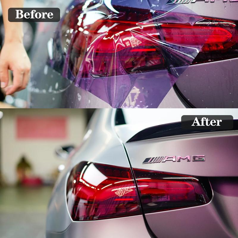 High Quality TPU PPF Film 0.3*3M/2M/1M/0.5M Car Headlight Protective Film Self-healing Anti Scratches Light Black/ Smoked Black