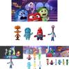 Cute Cartoon Brainy Team Action Figures Toy Model Car Decor Ornament Pvc Diy Display