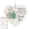 Thank You Christmas Ornament for Neighbours Appreciation Favors 2D Acrylic Decoration for Neighbours Thank You Ornament for Tree