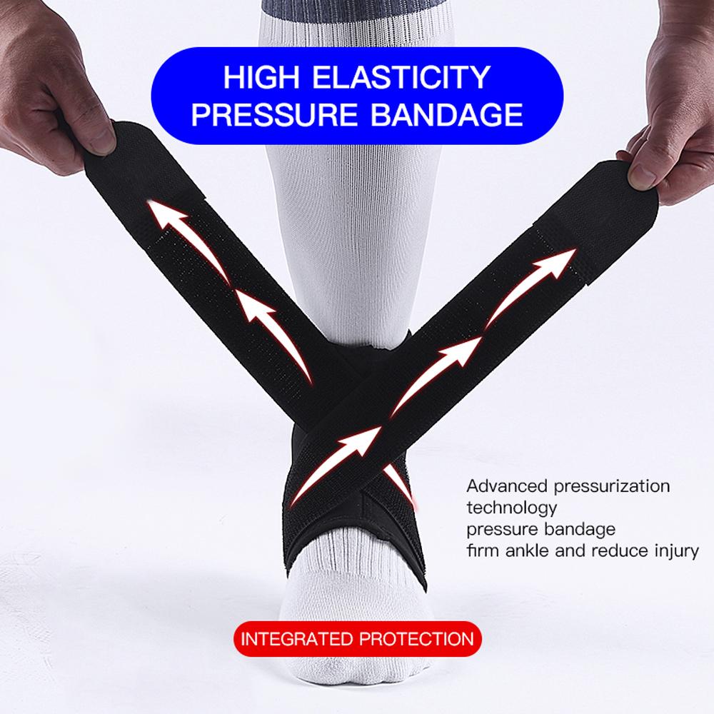 1 stk Barn Barn Ankelstøtte Beskytter Justerbar Ankel Senekompresjonsstøtte Fotstøtte Stabilisator for Basketball Fotball