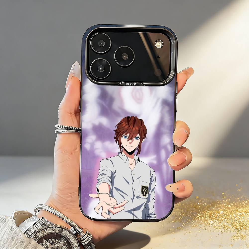 T-The B-Beginning After End Anime Phone Case For iPhone17,16,15,14,13,12,11,Pro,MAX Gray Matte Silicone Black Cover