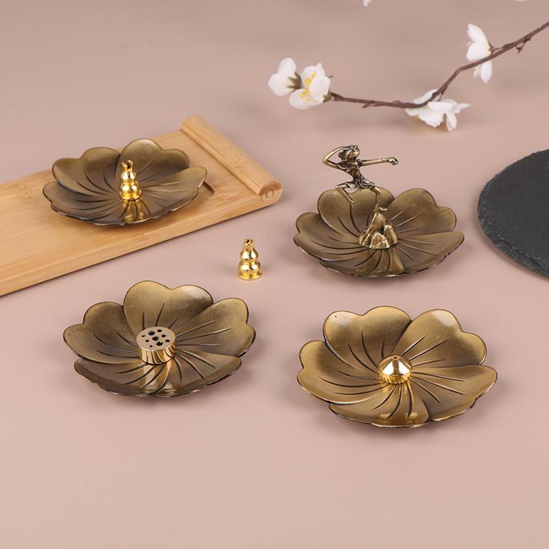 Vintage Fragrance Insert Thread Stick Fragrance Incense Burner Plate Holder Cucurbitar Fragrant Seat Base Incense Clip Decor