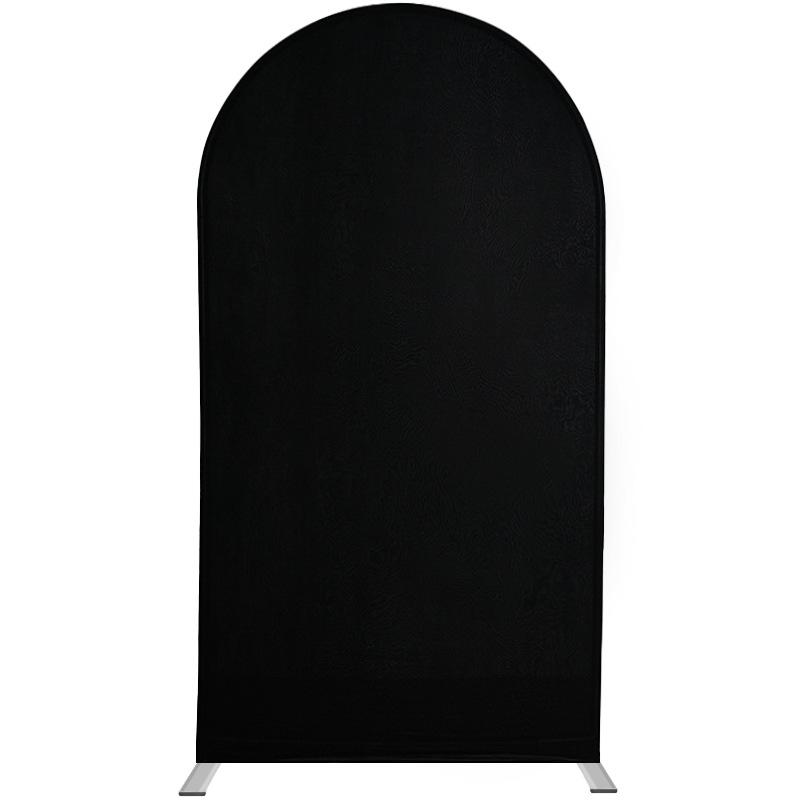 U-Shaped Iron Arch Kit with Elastic Cloth Cover for Parties & Weddings