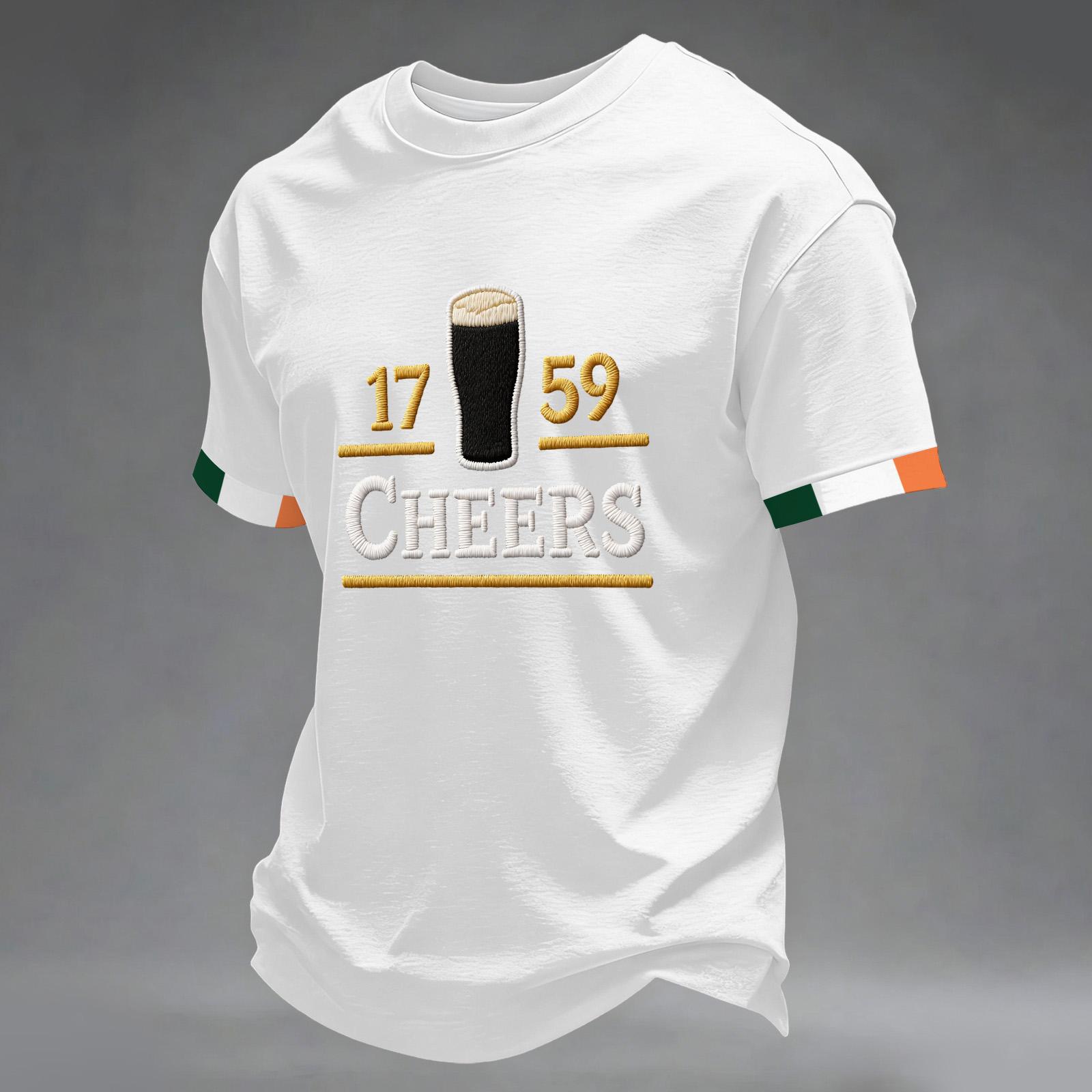 Летняя мужская повседневная футболка с коротким рукавом, отложным воротником и пуговицами, градиентной расцветки XL