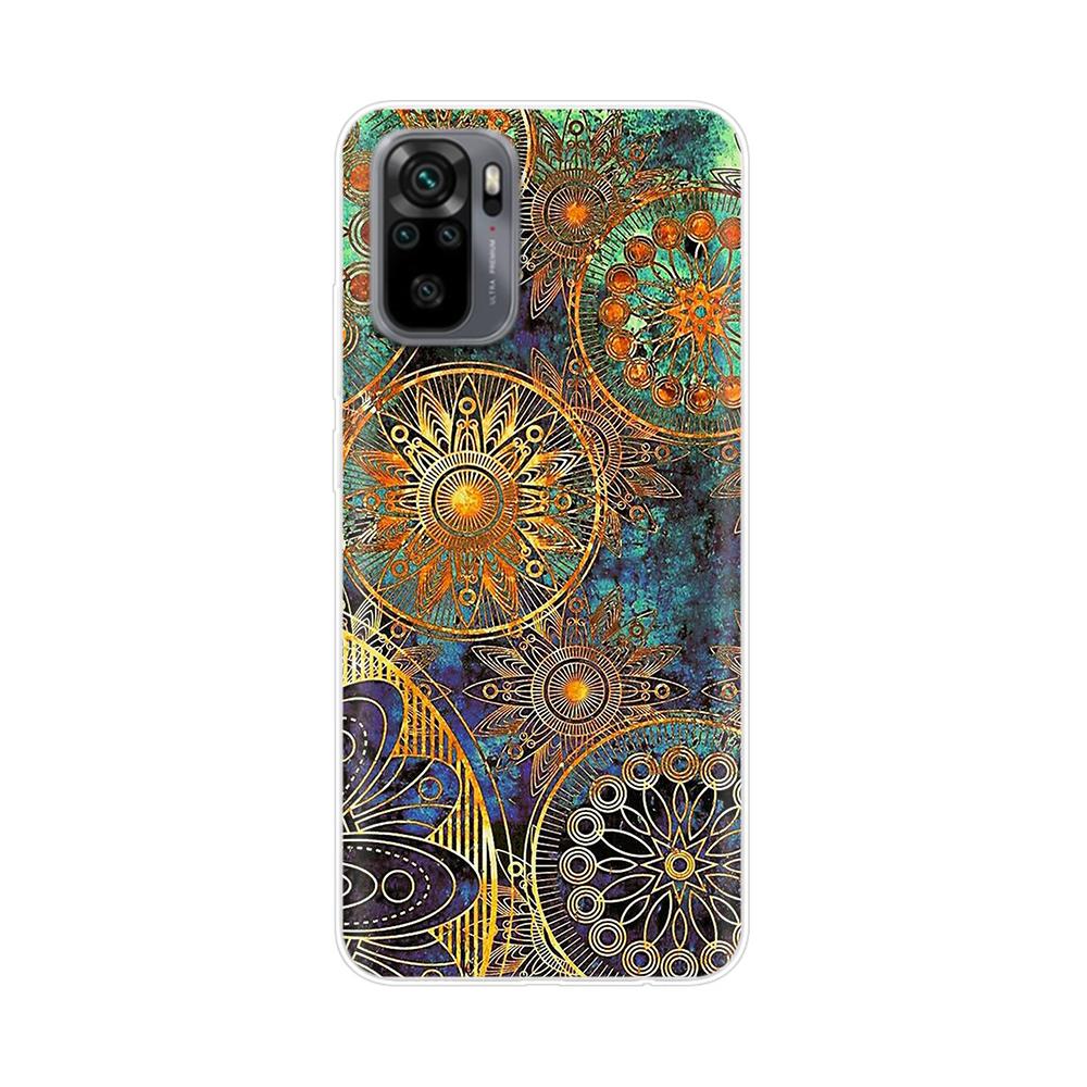 Silikon Blumen Handyhülle Für Xiaomi Redmi Note 10 Hülle 6.43'' Schöne TPU Rückseite Für Xiomi Redmi Note10 Pro Bumper Hüllen