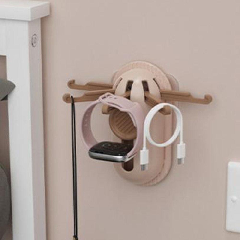 Wall Mounted 5 Claws Telescopic Hook Plastic Kitchen Utensil Hook Creative Wall Hooks  for Kitchen