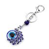 Creative Blue  Peacock Keychain Animal Key Ring Evil Eye Bag Pendant Accessories For Women  Jewelry Trinket Gift