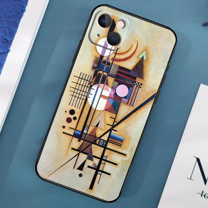 Wassily Kandinsky Abstraktní pouzdro na telefon pro iPhone 15 13 12 11 14 Pro Max Mini X XR XS MAX SE 2020 7 8 Plus Zadní kryt
