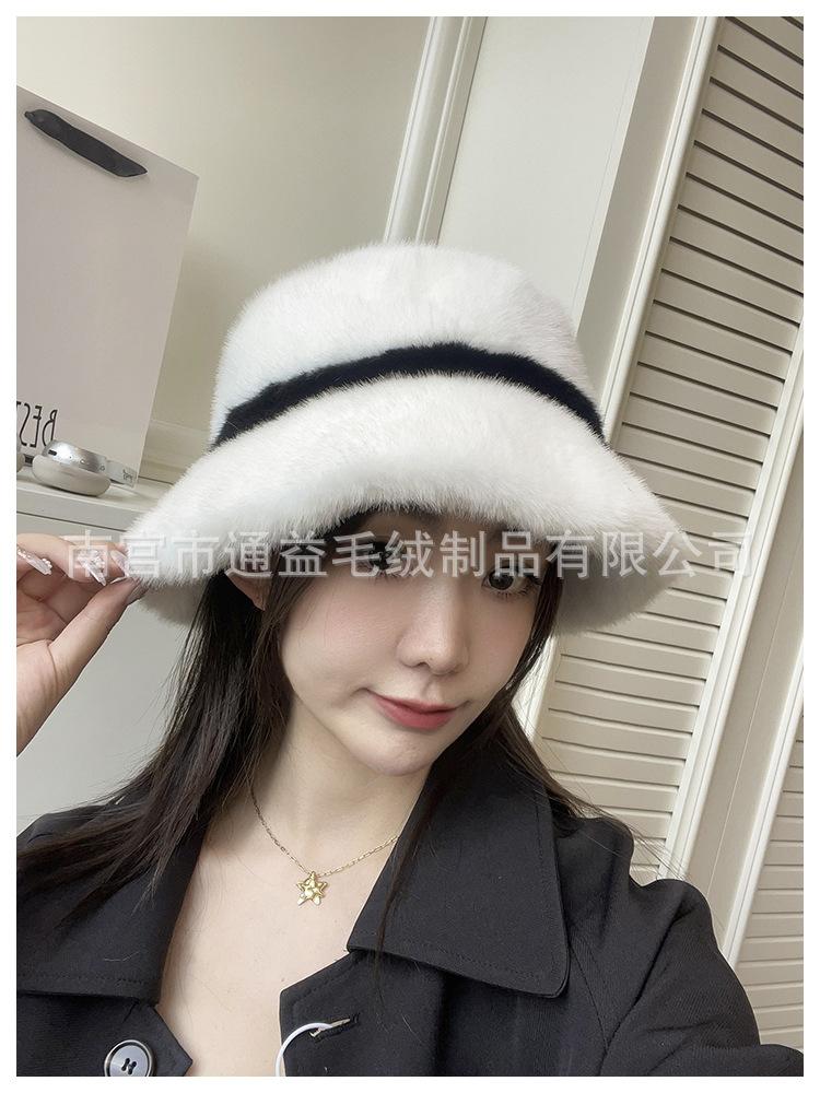Women S Plush Bucket Hat Warm Windproof Autumn Winter Casual Hat