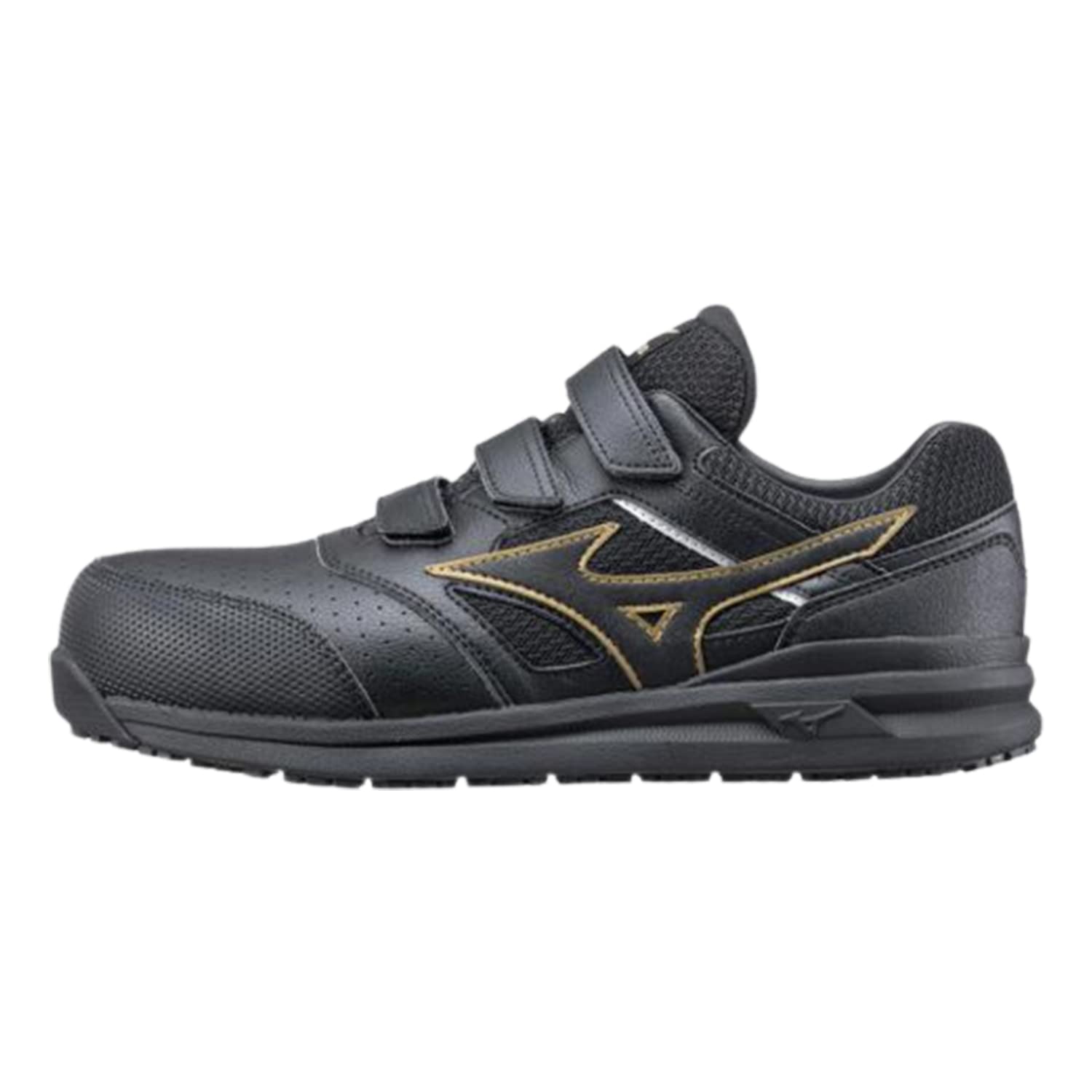 

Mizuno LS II 22L Wide Work and Safety Black and Size 4E All-Mighty Men s Shoes, Gold, 26.0 cm,