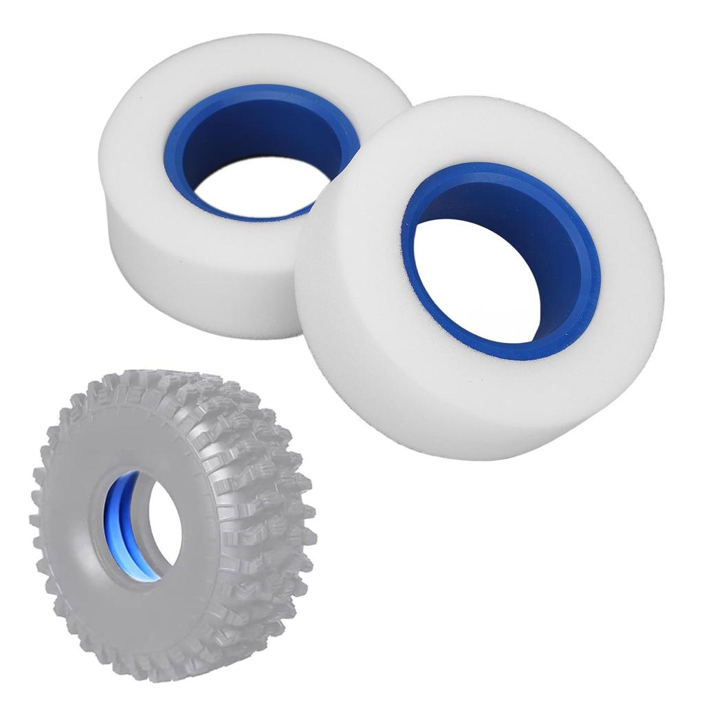 2pcs RC Tire Foam Dual Stage Soft Foam Inserts Replacement Accessory for 2.2 Inch Tires 1Celsius10 1Celsius8 RC Crawler