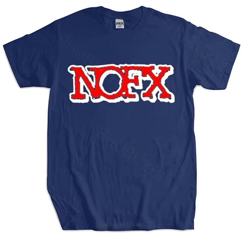 100% Cotton T Shirt NOFX Rock Band Men's T-Shirt Big Size Hip Hop Men Clothing Fashion Tshirt Male Summer Tee-shirt Oversize