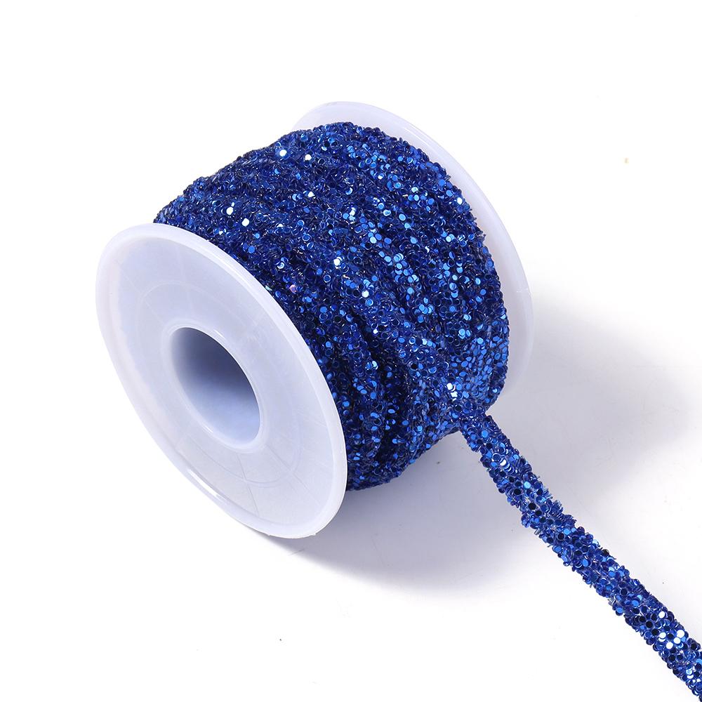 5yards/lot Rhinestone Tube Cord Rope Rhinestones Sequins Trimmings PVC Rope For Wedding Party DIY Clothing Shoes Headwear Decor