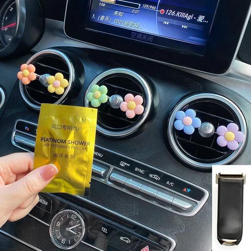 Car Air Outlet Flower Perfume Clip High-quality Best-selling Colorful Flora Aromatherapy Decoration Auto Interior Accessories
