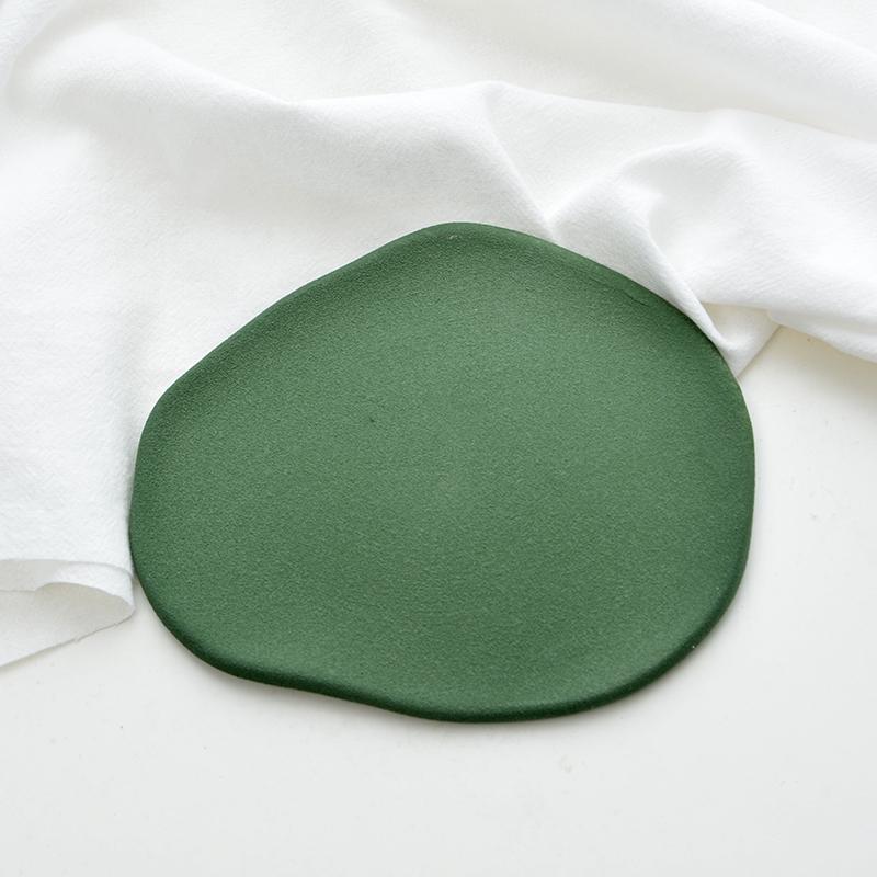 Morandi Frosted Irregular Plate: Jewelry Storage Tray & Photography Prop