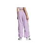 Adidas Originals City Skate Fashion Soft Versatile Sports Lace-Up Cargo Pants Women Bottoms Purple JN1685