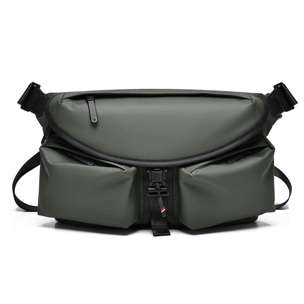 

Large Capacity Men s Four Seasons Multi-Pocket Crossbody Bag for Outdoor Travel зелений