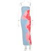 Western Style Women clothes 2024 Summer New Fashion Sexy Slim fit Print Wrap-around Split Dress