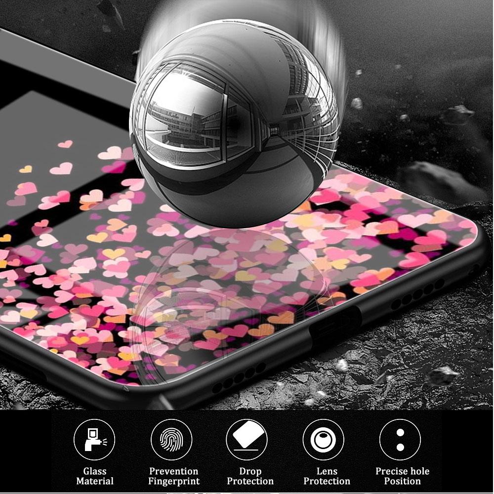 LIEBE Herz Glas Hülle Für Samsung Galaxy S22 S20 FE S21 Plus Handyhülle S10 5G S9 Note 20 Ultra 10 Lite Hülle