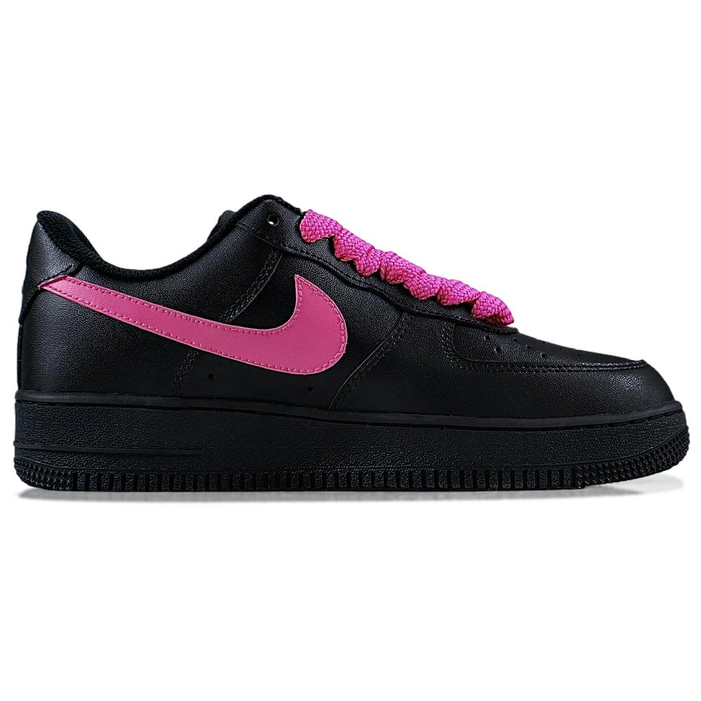 Nike Air Force 1 Villainous Night Rose Leder Abriebfest Niedrige Skateboard-Schuhe Unisex Helles Pink CW2288-001(Team1283-)