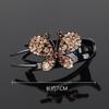 4PCS Butterfly Hair Barrettes with Rhinestones Decors for Women Girl Comfortable Wear Hair Clip for Various Hairstyles