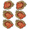6 stuks Patches Modieuze Badge Stijl Stof Sticker DIY Accessoires voor Hoeden Rugzakken