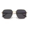 Emporio Armani Temple Logo Metal Irregular Sunglasses Men's Gold