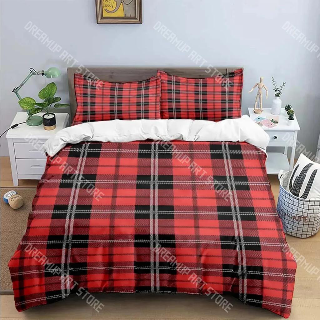Classic Plaid, Square Print Bedding Sets Exquisite Bed Supplies Set Duvet Cover Bed Comforter Set Bedding Set Luxury Gift