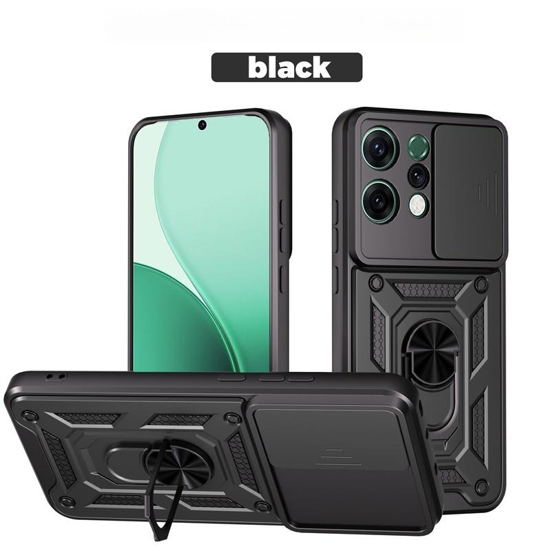 Armor Funda For Oppo Reno 14 Pro 14F 5G Case Slide Camera Protection Ring Holder Phone Cover Reno14 F 14pro 5G Shockproof Coque