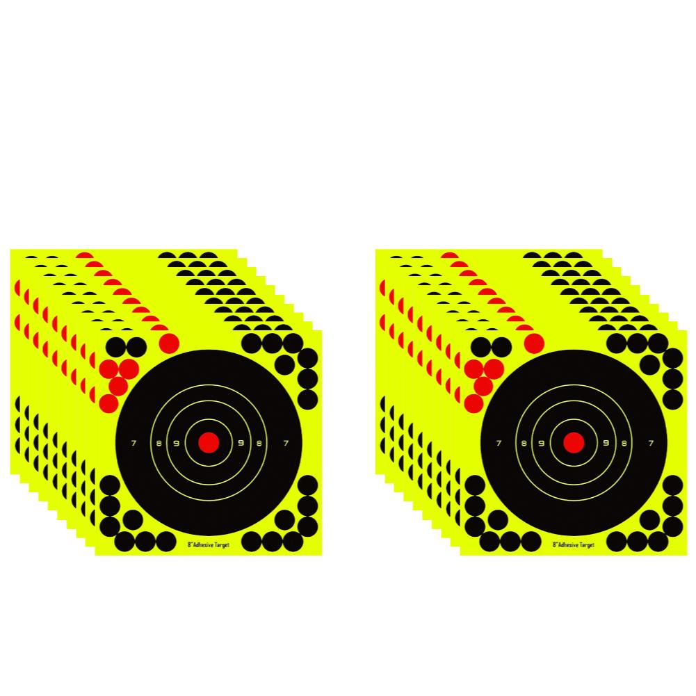 100-10PCS Round Target Pasters Reactive Splatter Targets Sticker Paper 8in Self Adhesive Stickers Shooting Training Accessories