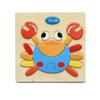 Cartoon Animal Fruit Car Pattern Wooden 3D Puzzle Baby Intelligence Early Learning Educational Toy Cute Wood Puzzle For Kids