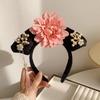 Pearl Hanfu Hair Hoop Cloth Chinese Style Headband Traditional Ancient Style Headwear  Festival