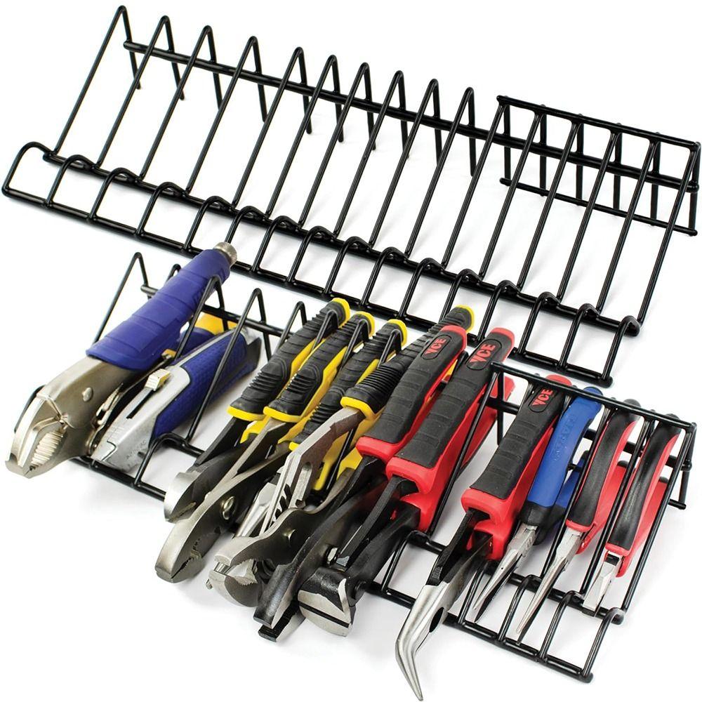 Space Saving Hand Tool Display Rack 15 Slots Pliers Storage Rack  Fits Most Tool
